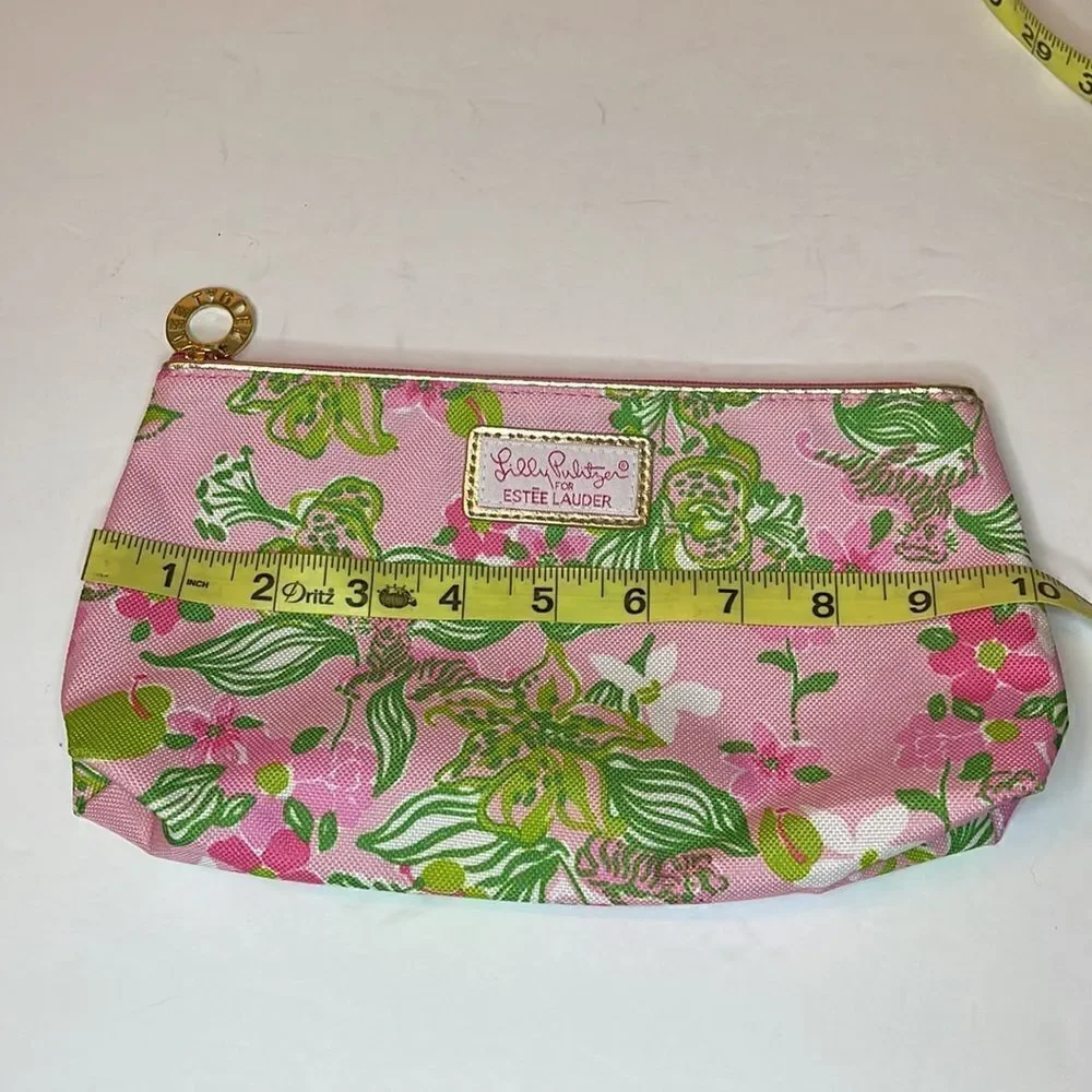 LILLY PULITZER X ESTEE LAUDER Tiger Print Cosmetic Zipper Pouch